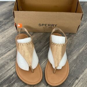 NIB Sperry Top-Sider Cali shore sandal. Size 8 Gold
